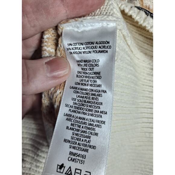 Calvin Klein Jeans Women’s Crew Neck Patterned Pullover Knitwear Sweater Size L - Picture 9 of 9